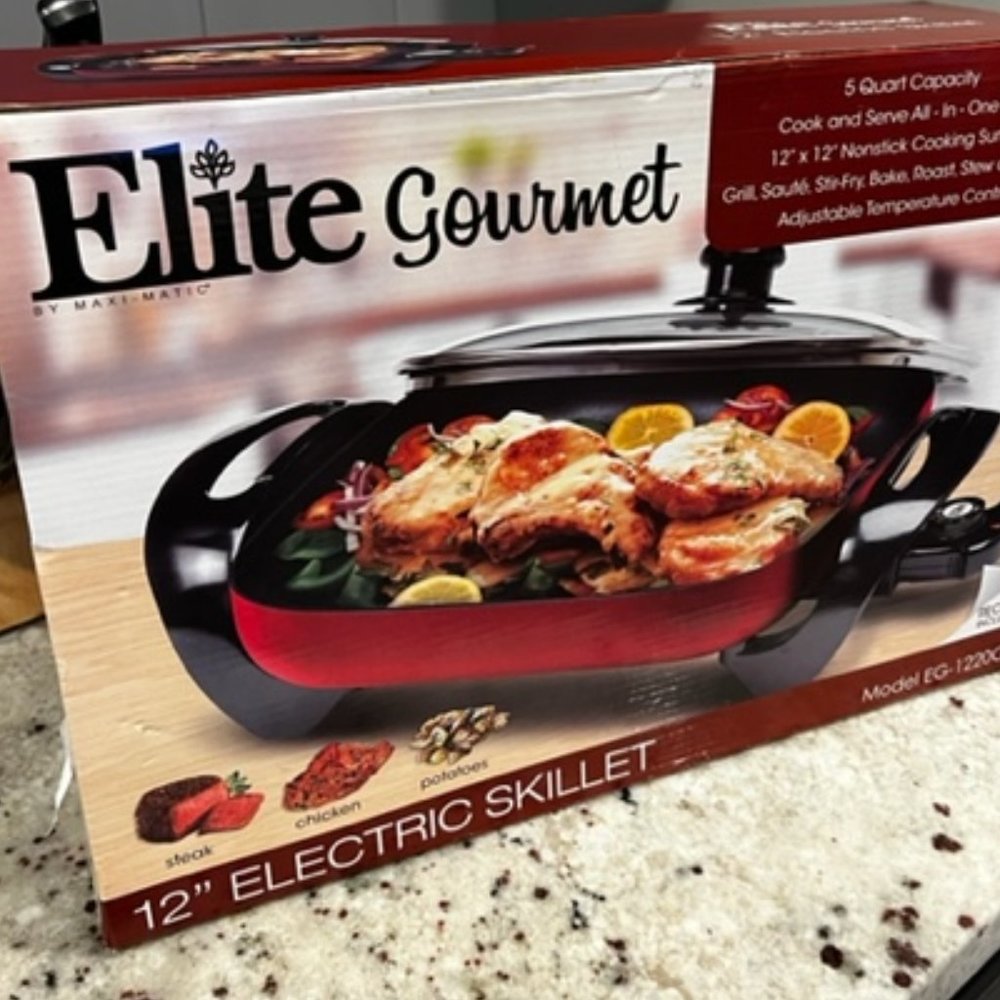 Elite Gourmet 12" Electric Skillet
